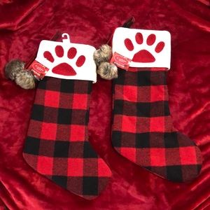 2 Pairs of Pet Christmas Stocking